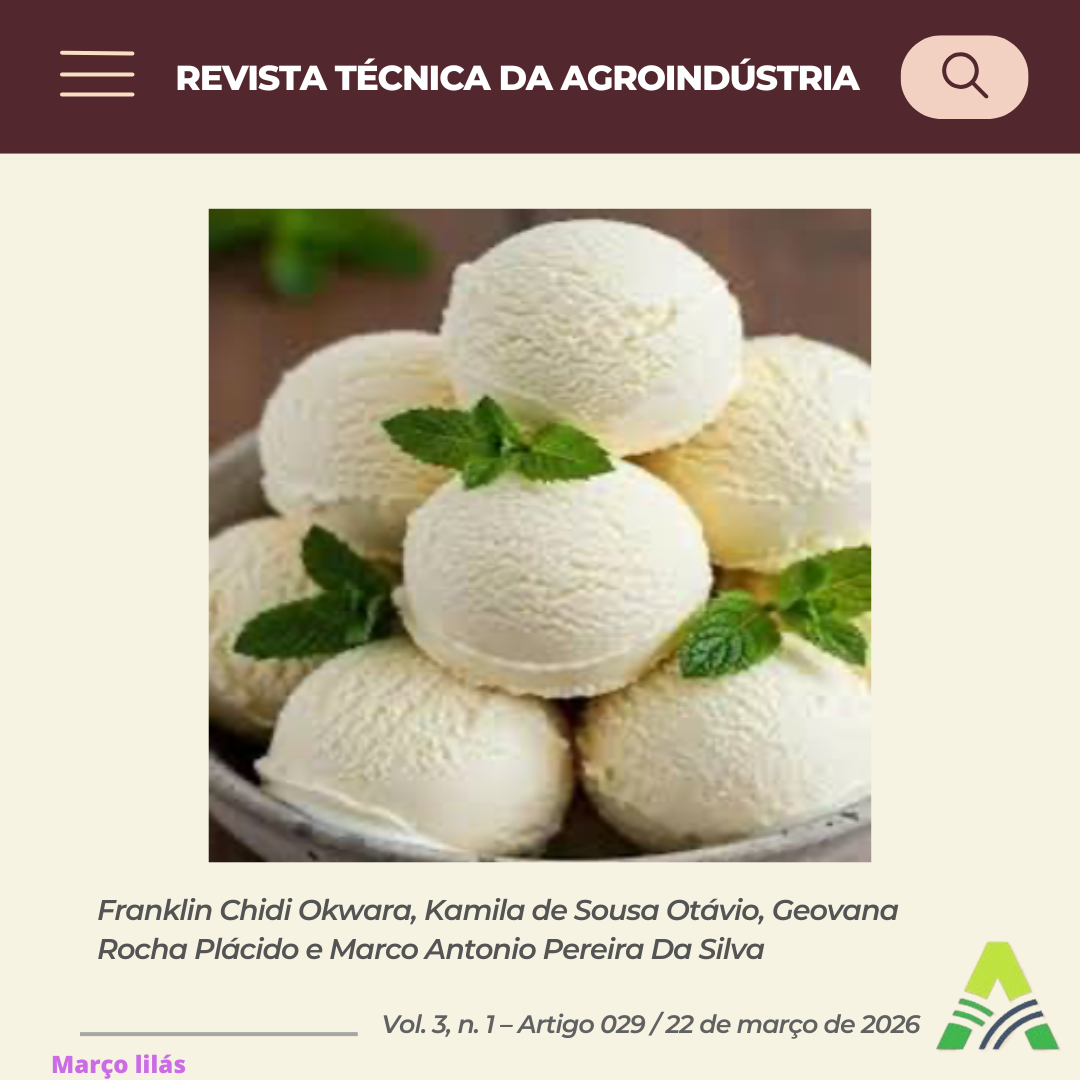FORMULAÇÃO DE UM SORVETE UTILIZANDO LEITE A2 E LEITE DE ARROZ PARA CONSUMIDORES COM ALERGIAS